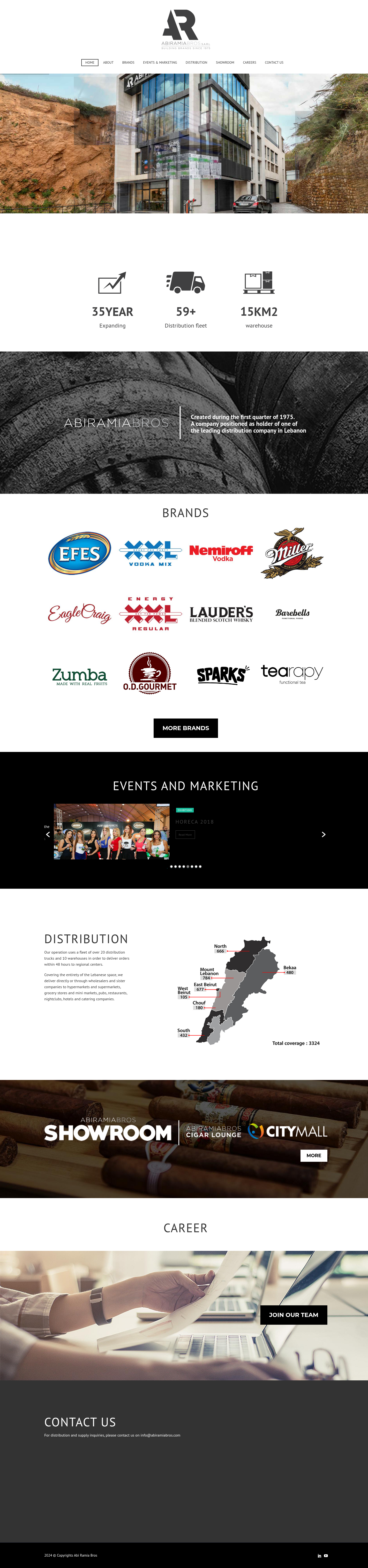 Abirami Abros — live site screenshot